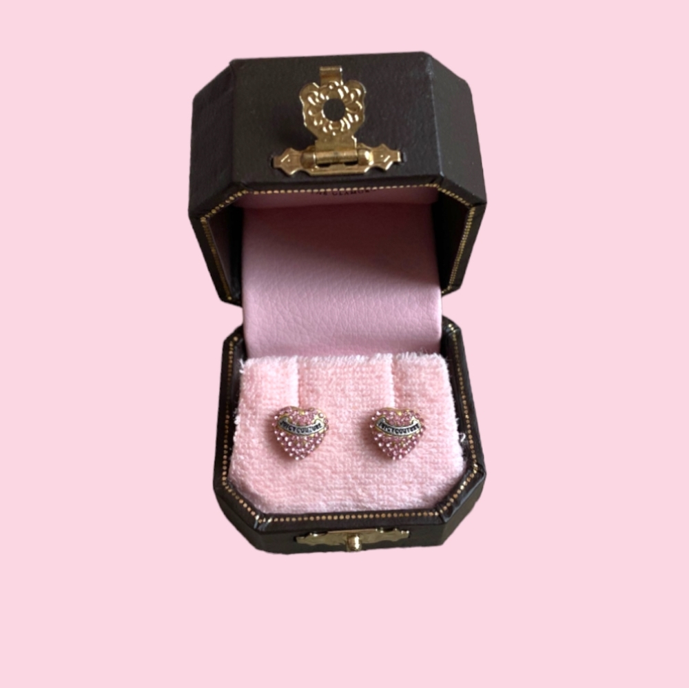Vintage juicy couture heart earrings